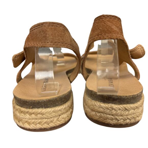 Lucky Brand Gabrien Suede Leather Espadrille Ankle Strap Sandals Shoes sz 9 M - Picture 11 of 16